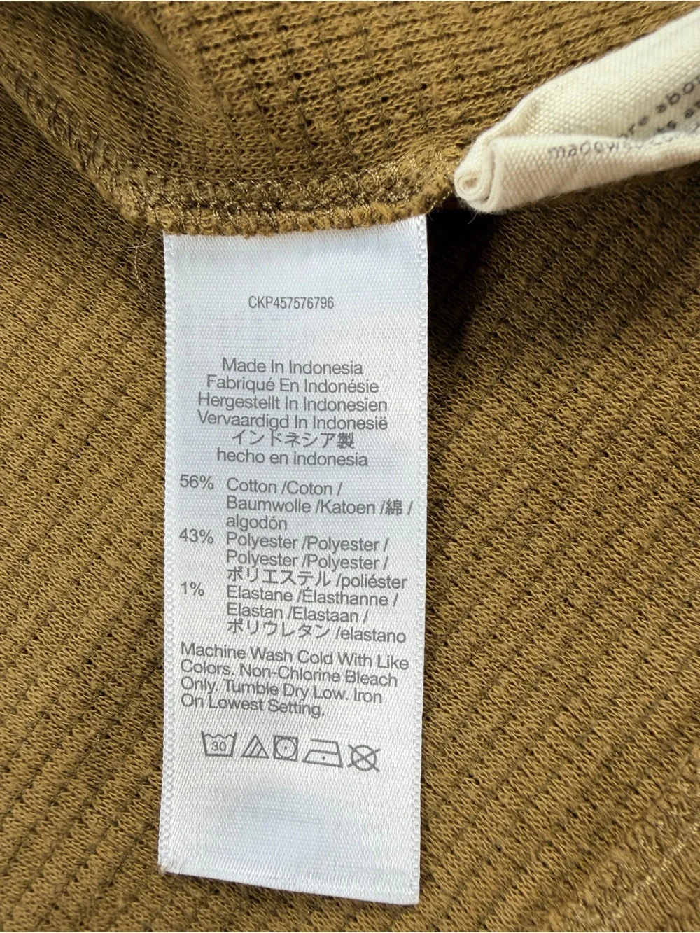 Madewell Puff-Sleeve Pleated Long Sleeve Top in Olive Green Size Medium